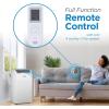 imageBLACKDECKER 12000 BTU Portable Air Conditioner with 9000 BTU Heating 4in1 AC Heater Dehumidifier and Fan Portable AC Unit with Remote Control Window Kit Included White BPP08HWTB