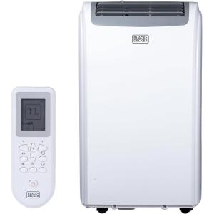imageBLACKDECKER 12000 BTU Portable Air Conditioner with 9000 BTU Heating 4in1 AC Heater Dehumidifier and Fan Portable AC Unit with Remote Control Window Kit Included White BPP08HWTB