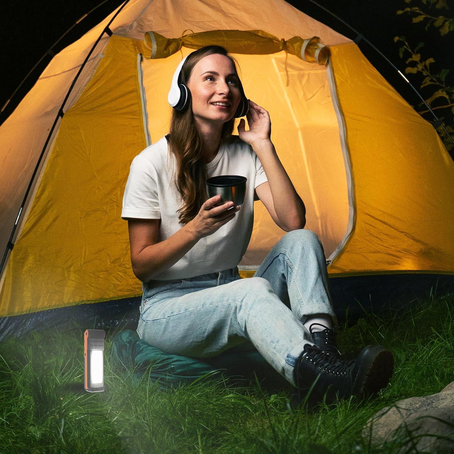 imageBLACKDECKER 600 Lumens Work Light  250 Lumens Flashlight ampamp Power Bank 32 Hour Rechargeable Utility LED Light 270 DualHinge IP44 WeatherResistant Dimmable SOS Mode Magnetic Mount ampamp Hanging