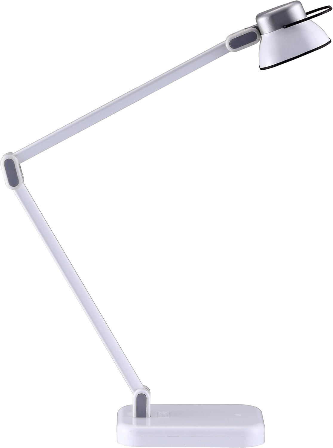 imageBLACKDECKER PureOptics Elate Dual Arm 5W FlickerFree Natural Daylight LED Desk Lamp with USB Charging Port 2 Dimming Levels 263 Lumens Black LED5NOVBLKWhite