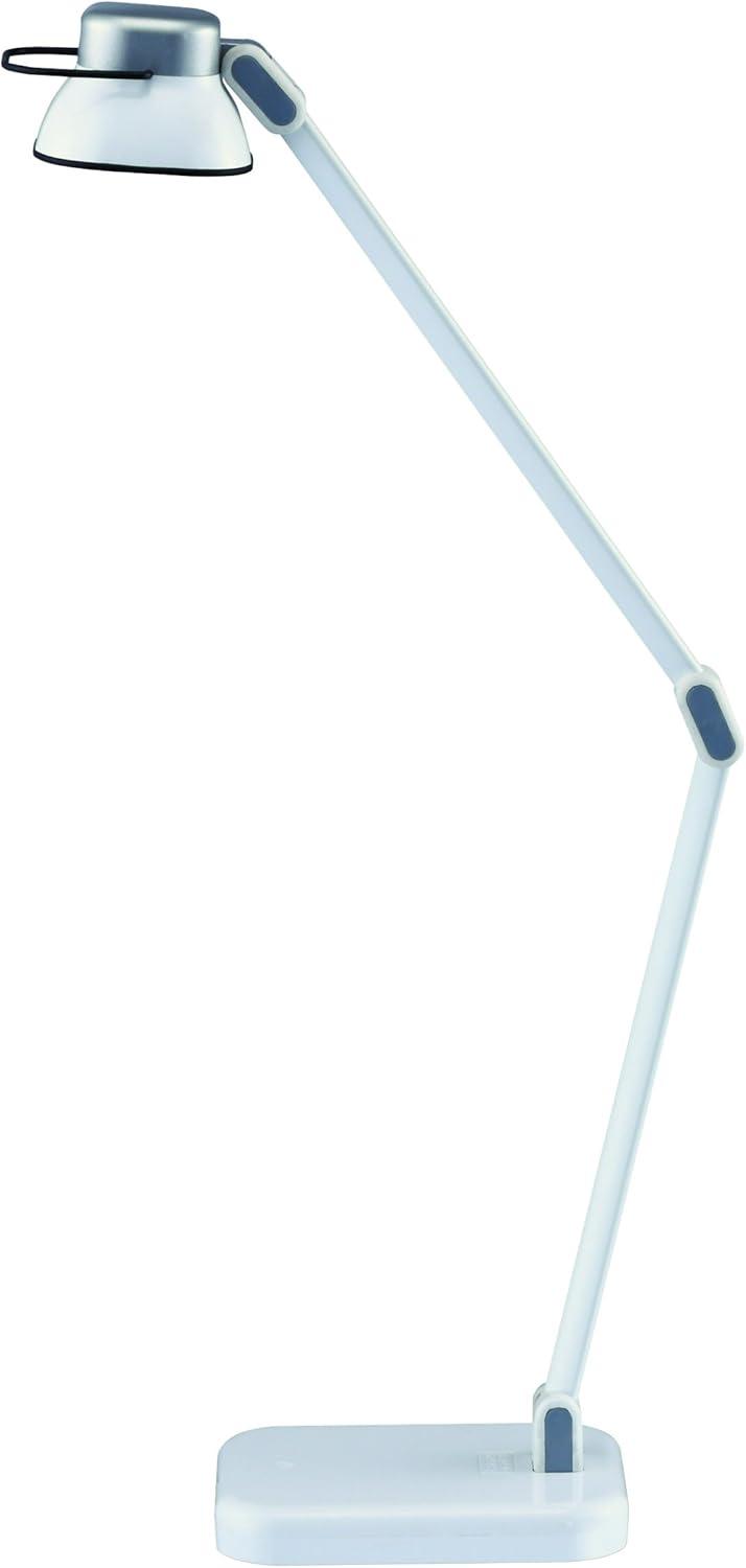imageBLACKDECKER PureOptics Elate Dual Arm 5W FlickerFree Natural Daylight LED Desk Lamp with USB Charging Port 2 Dimming Levels 263 Lumens Black LED5NOVBLKWhite