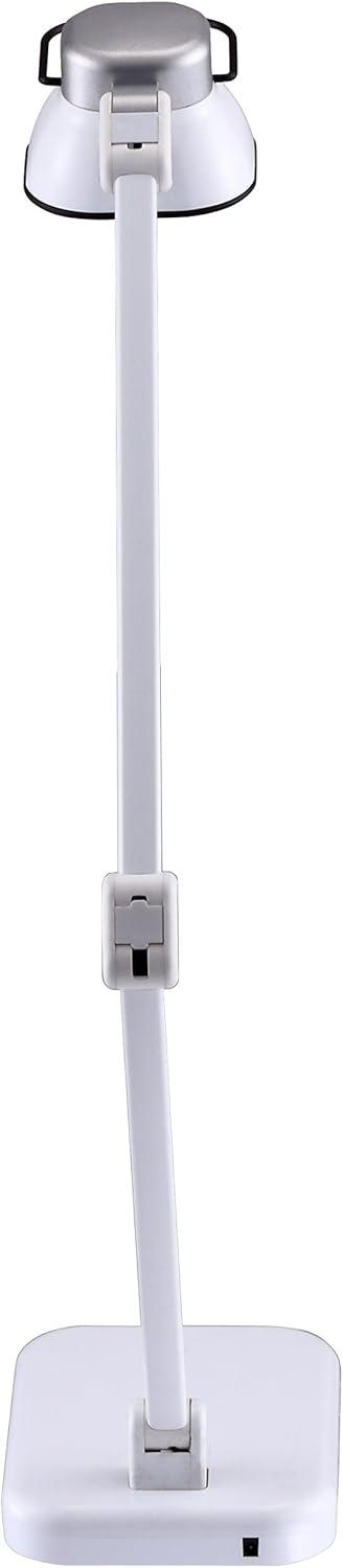 imageBLACKDECKER PureOptics Elate Dual Arm 5W FlickerFree Natural Daylight LED Desk Lamp with USB Charging Port 2 Dimming Levels 263 Lumens Black LED5NOVBLKWhite