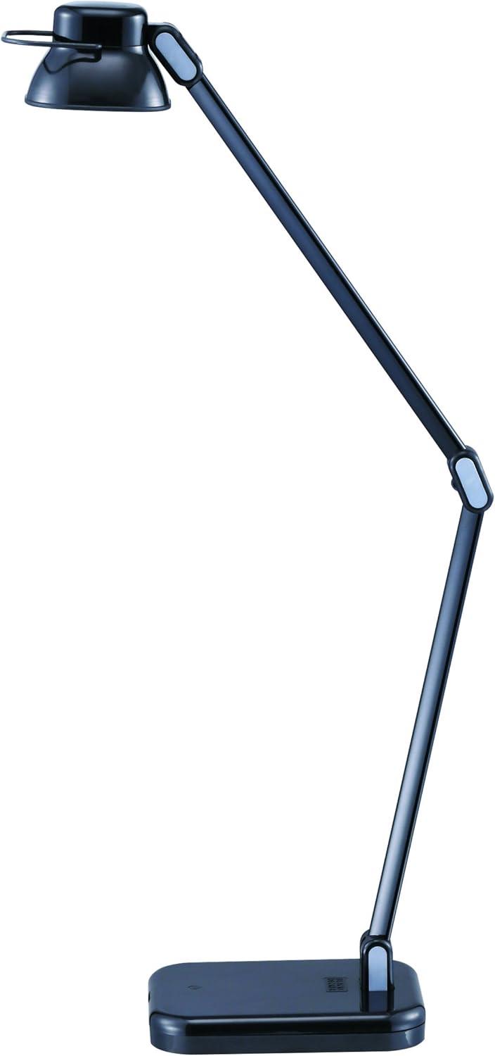 imageBLACKDECKER PureOptics Elate Dual Arm 5W FlickerFree Natural Daylight LED Desk Lamp with USB Charging Port 2 Dimming Levels 263 Lumens Black LED5NOVBLKBlack