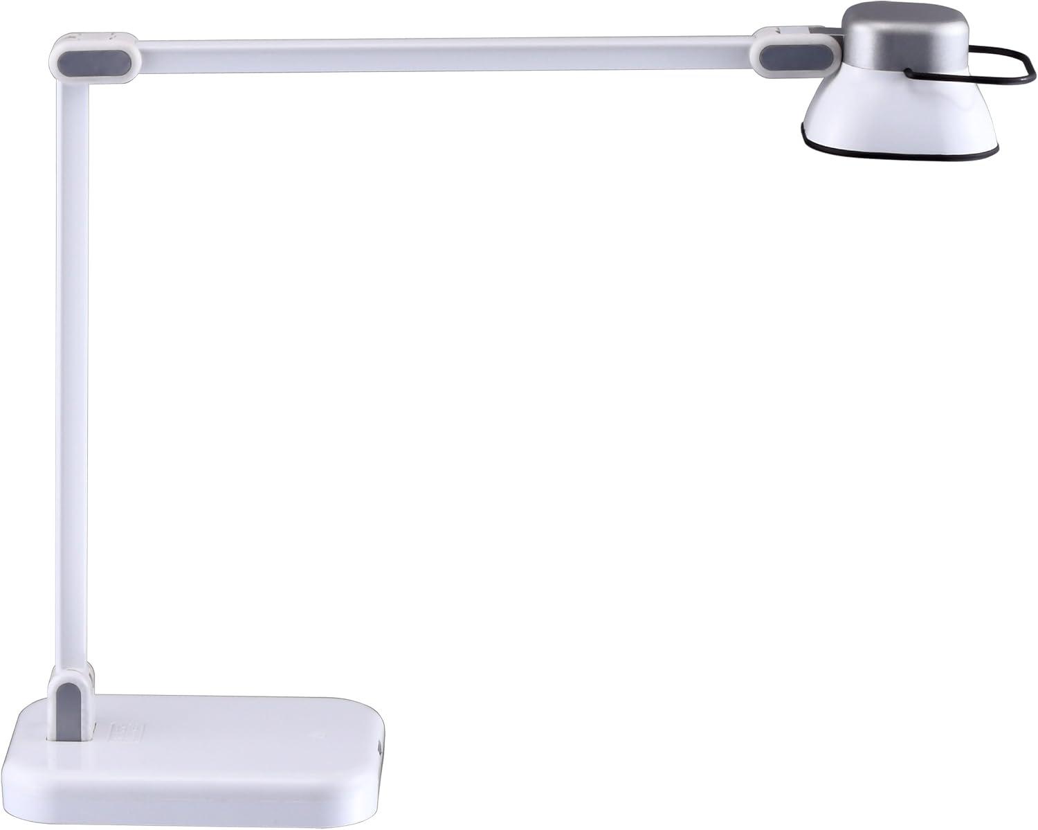 imageBLACKDECKER PureOptics Elate Dual Arm 5W FlickerFree Natural Daylight LED Desk Lamp with USB Charging Port 2 Dimming Levels 263 Lumens Black LED5NOVBLKWhite
