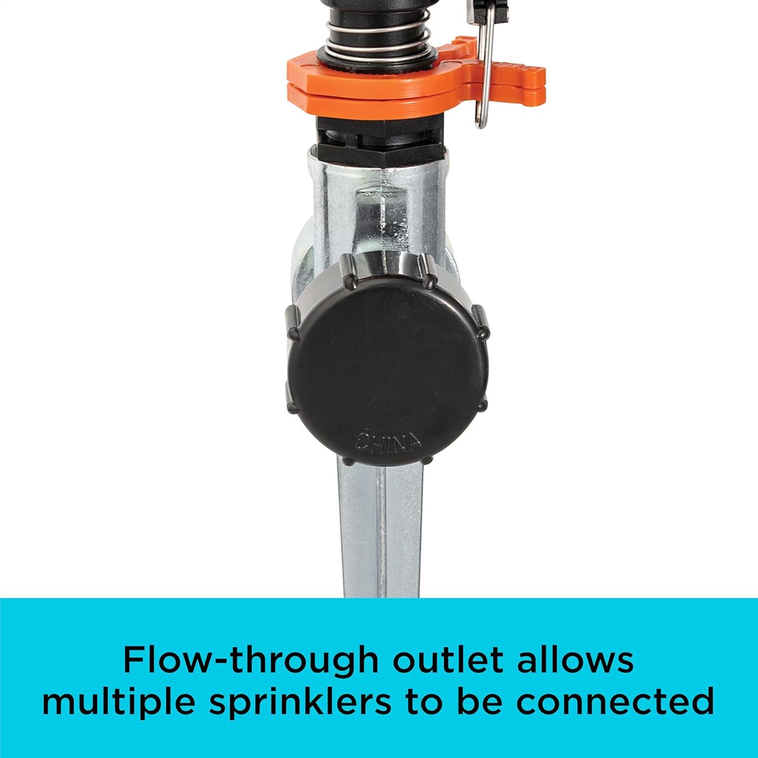 imageBlack  Decker Impulse Sprinkler  Up to 5027 Sq Ft Coverage Adjustable Spray Secure Spike Base BXWNBB57395