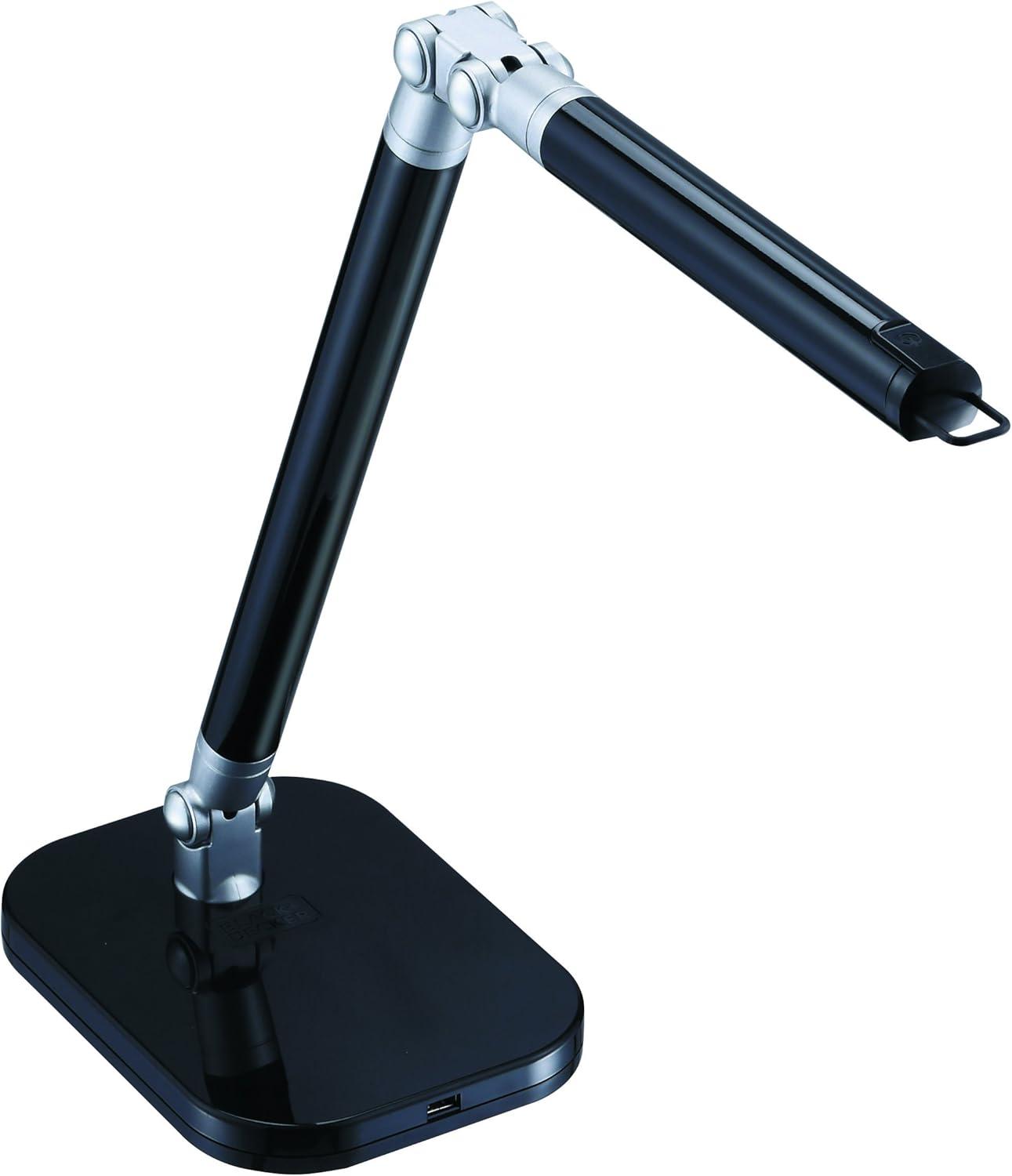 imageBlack and Decker LED7BARWHTRED PureOptics Exalt Bar 5W FlickerFree Natural Daylight LED Desk Lamp with USB Charging Port 4 Dimming Levels 306 Lumens 135quot x 60quot x 190quot WhiteRedBlackGray