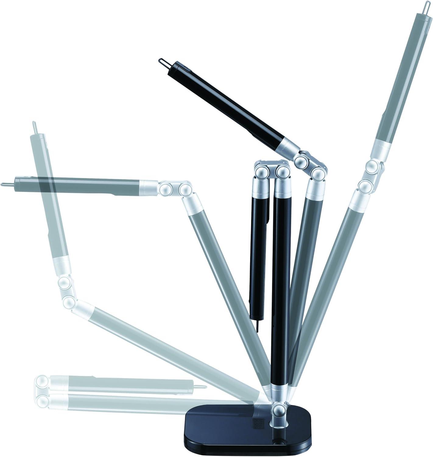 imageBlack and Decker LED7BARWHTRED PureOptics Exalt Bar 5W FlickerFree Natural Daylight LED Desk Lamp with USB Charging Port 4 Dimming Levels 306 Lumens 135quot x 60quot x 190quot WhiteRedBlackGray