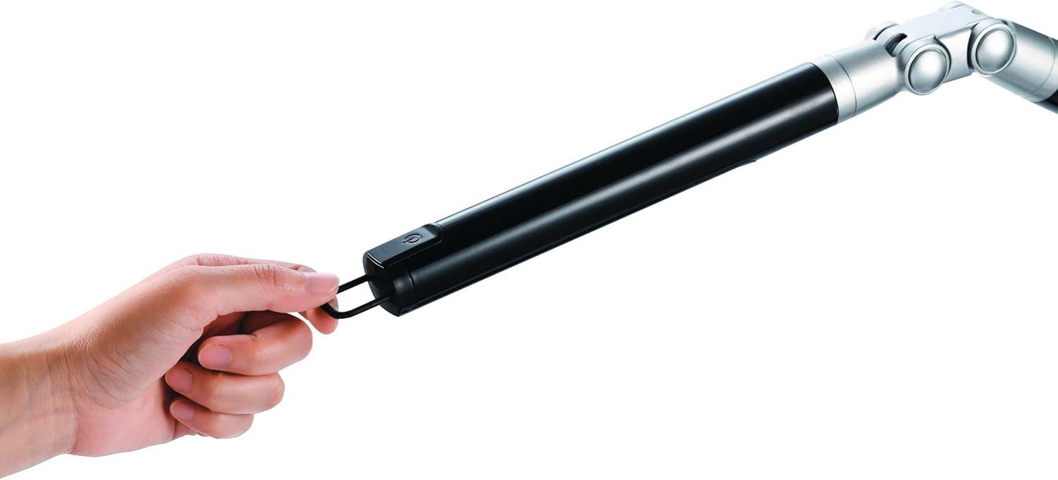 imageBlack and Decker LED7BARWHTRED PureOptics Exalt Bar 5W FlickerFree Natural Daylight LED Desk Lamp with USB Charging Port 4 Dimming Levels 306 Lumens 135quot x 60quot x 190quot WhiteRedBlackGray