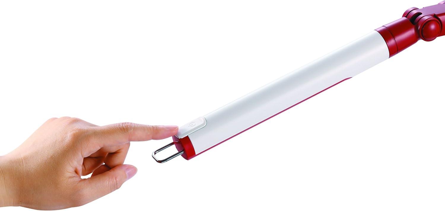 imageBlack and Decker LED7BARWHTRED PureOptics Exalt Bar 5W FlickerFree Natural Daylight LED Desk Lamp with USB Charging Port 4 Dimming Levels 306 Lumens 135quot x 60quot x 190quot WhiteRedWhiteRed