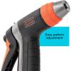 imageBLACKDECKER Adjustable Metal Rear Trigger Nozzle  Durable EasyGrip Garden Hose Sprayer with Locking Rear Trigger BD59578