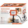 imageBLACKDECKER LED Clamp Work Light 1000 Lumens Indoor ampamp Outdoor IP65 Waterproof Clamp Utility Shop Light with Plug Clip on Shop Lamp Adjustable Arm 360 Rotating Clamp Tripod Compatible 4 Ft Cord