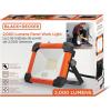 imageBLACKDECKER LED Work Light 2000 Lumens LED Utility Panel Flood Light IP65 Waterproof Shock Resistant 120 Beam Angle ETL Certified Adjustable Kickstand Tripod Compatible Portable 120V Plug