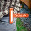 imageBLACKDECKER LED Work Light 300 Lumens AA BatteryPowered Utility Light 3 Brightness Levels ampamp SOS Mode 2 Magnet Mounts Pocket Clip Compact Lightweight ampamp Portable Weather Resistant 10 Hour PowerTwo Pack