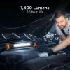 imageBLACKDECKER Magnetic LED Light Bar ampamp 2600mAh Power Bank Adjustable 1400 Lumens COB Utility Work Light 4 Modes 360 Rotation Dual Hooks IK07 ShockResistant IndoorOutdoor IP54 WeatherResistant