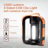 imageBLACKDECKER Rechargeable LED Flashlight ampamp 360 Lantern 1000LM IP65 Waterproof Light 8 Modes Emergency SOS Mode USBA Power Bank 18 Hour Light Carabiner Clip Magnetic for Blackouts ampamp Camping
