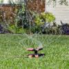 imageBlack  Decker 3Arm Adjustable Sprinkler  360 Coverage Customizable Spray 1216 Square Foot Coverage BD8428