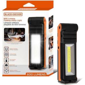 imageBLACKDECKER 600 Lumens Work Light  250 Lumens Flashlight ampamp Power Bank 32 Hour Rechargeable Utility LED Light 270 DualHinge IP44 WeatherResistant Dimmable SOS Mode Magnetic Mount ampamp Hanging