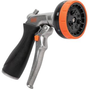 imageBLACKDECKER 8Pattern Zinc Front Trigger Nozzle  Durable Metal Build Comfortable Grip Precision Control BD59378