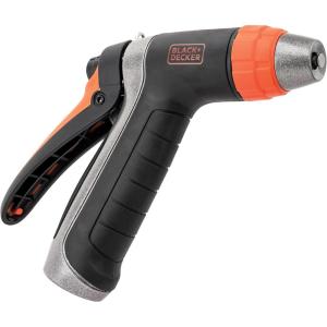 imageBLACKDECKER Adjustable Metal Rear Trigger Nozzle  Durable EasyGrip Garden Hose Sprayer with Locking Rear Trigger BD59578