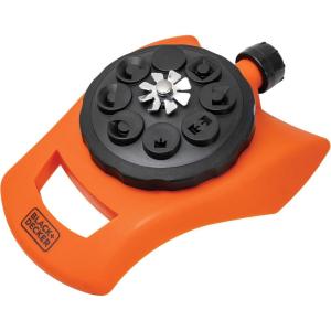 imageBlack  Decker 8Pattern Turret Sprinkler  Up to 962 Sq Ft Coverage Durable Build Versatile Spray Options BD57392