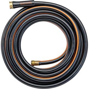 imageBlack  Decker Medium Duty Garden Hose  58 in x 50 ft 4Ply Construction 300 PSI Solid Brass Couplings BXMHBB22178