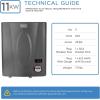 imageBLACKDECKER 11kW 240 Volt 235GPM Tankless Electric Water Heater SelfModulating Point of Use Unit for up to 2 simultaneous applications Hot Water on Demand Digital Temperature Display11 KW