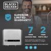 imageBLACKDECKER 11kW 240 Volt 235GPM Tankless Electric Water Heater SelfModulating Point of Use Unit for up to 2 simultaneous applications Hot Water on Demand Digital Temperature Display27 kW