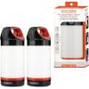 imageBLACKDECKER LED Lantern 2Pack 300 Lumens 360 Flashlight for Camping with SOS Mode 12 Hours AA Battery Powered Multiwhite Hook 5 Modes IP65 Waterproof Camping Essentials Tent Light BlackoutsTwo Pack