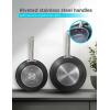 image:imageBLACKDECKER 12Piece Ceramic Hard Anodized Aluminum Cookware Set Pots and Pans Set with Ceramic NonStick Coating12PIECE