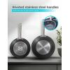 image:imageBLACKDECKER 12Piece Ceramic Hard Anodized Aluminum Cookware Set Pots and Pans Set with Ceramic NonStick Coating3PIECE