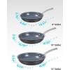 image:imageBLACKDECKER 12Piece Ceramic Hard Anodized Aluminum Cookware Set Pots and Pans Set with Ceramic NonStick Coating3PIECE