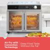 image:imageBLACKDECKER Crisp N Bake Air Fryer Toaster Oven Combo 12 in 1 Countertop Convection Oven Cooks Food Fast Fits a Whole Pizza or 6 Toast Slices French Doors with Stainless Steel Finish