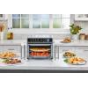 image:imageBLACKDECKER Crisp N Bake Air Fryer Toaster Oven Combo 12 in 1 Countertop Convection Oven Cooks Food Fast Fits a Whole Pizza or 6 Toast Slices French Doors with Stainless Steel Finish
