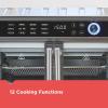 image:imageBLACKDECKER Crisp N Bake Air Fryer Toaster Oven Combo 12 in 1 Countertop Convection Oven Cooks Food Fast Fits a Whole Pizza or 6 Toast Slices French Doors with Stainless Steel Finish