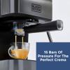image:imageBlackDecker SemiAutomatic 15 Bar Espresso and Cappuccino Maker Versatile Machine with Ability to use Grounds or ESE Pods to Make Your Perfect Cup of Coffee