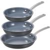 image:imageBLACKDECKER 12Piece Ceramic Hard Anodized Aluminum Cookware Set Pots and Pans Set with Ceramic NonStick Coating3PIECE