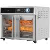 image:imageBLACKDECKER Crisp N Bake Air Fryer Toaster Oven Combo 12 in 1 Countertop Convection Oven Cooks Food Fast Fits a Whole Pizza or 6 Toast Slices French Doors with Stainless Steel Finish