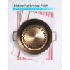 image:imageBLACKDECKER 5Quart Cast Iron Dutch Oven with 1025Inch Skillet Lid PreSeasoned Cast Iron Cookware with Bronze Finish amp Polished Interior Works on All Cooktops Including Induction Oven amp Grill Safe BDK202BR BronzeDutch Oven
