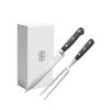 image:imageBLACKDECKER 2Piece Stainless Steel Carving Knife Set 8 Carving Knife amp 7 Fork Kitchen Knife with 3CR13 Stainless Steel Blade Meat Knife with Black ABS Handles Magnetic Gift Box for Storage