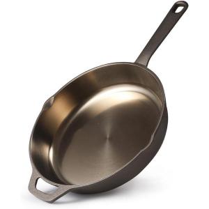 image:imageBLACKDECKER 5Quart Cast Iron Dutch Oven with 1025Inch Skillet Lid PreSeasoned Cast Iron Cookware with Bronze Finish amp Polished Interior Works on All Cooktops Including Induction Oven amp Grill Safe BDK202BR BronzeSkillet