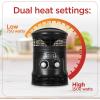image:imageBLACKDECKER 360Degree Surround Heater and Fan Combo 360 Space Heater for Office Desk Home Office amp Personal Use Desk 2 Heat amp Fan Only Settings Adjustable Thermostat BHDS156 Black