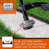 image:imageBLACKDECKER BDXGTAM214101 25cc 2Cycle 14Inch Curved Shaft Gas String Trimmer  Lightweight Weed Wacker for Lawn Care Black and Orange