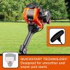 image:imageBLACKDECKER BDXGTAM214101 25cc 2Cycle 14Inch Curved Shaft Gas String Trimmer  Lightweight Weed Wacker for Lawn Care Black and Orange
