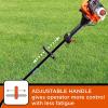 image:imageBLACKDECKER BDXGTAM214101 25cc 2Cycle 14Inch Curved Shaft Gas String Trimmer  Lightweight Weed Wacker for Lawn Care Black and Orange