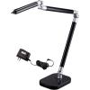 image:imageBLACKDECKER PureOptics Summit Flex Ultra Reach 10W FlickerFree Natural Daylight LED Desk Lamp with USB Charging Port 6 Dimming Levels 447 Lumens BlackGray LED10ARCBLKBlackGray