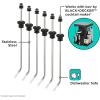image:imageBLACKDECKER bev by BLACKDECKER Cocktail Maker Replacement Dispenser Straws Stainless Steel Dishwasher Safe 6 Pack BEST106