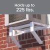 image:imageTop Shelf TSB2438 Universal Heavy Duty Window Air Conditioner AC Support Bracket Holds Up to 225 lbs No Drilling or Tools Required White