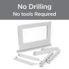 image:imageTop Shelf TSB2438 Universal Heavy Duty Window Air Conditioner AC Support Bracket Holds Up to 225 lbs No Drilling or Tools Required White