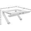 image:imageTop Shelf TSB2438 Universal Heavy Duty Window Air Conditioner AC Support Bracket Holds Up to 225 lbs No Drilling or Tools Required White
