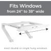 image:imageTop Shelf TSB2438 Universal Heavy Duty Window Air Conditioner AC Support Bracket Holds Up to 225 lbs No Drilling or Tools Required White